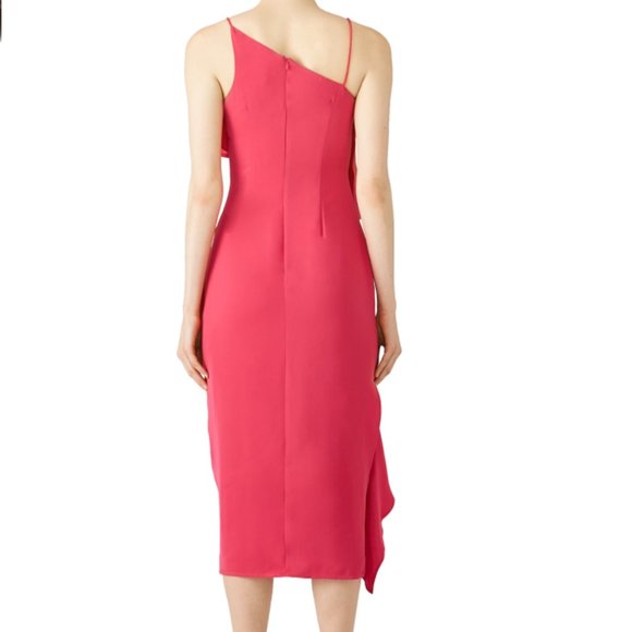 NWT Keepsake Pink No Love Midi Dress - size S - Picture 2 of 6